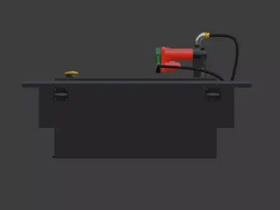 Transfer Tank Low-poly 3D model