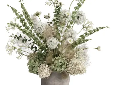 Flower In Vase 116 3D model