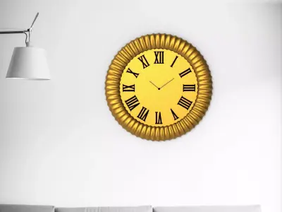 Wall clock 20 cm 3D print model