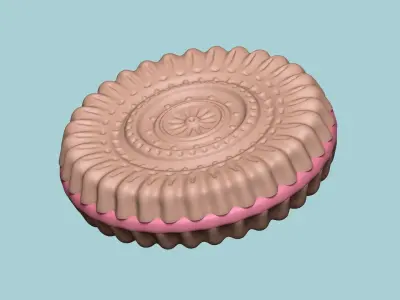 Cookie Mould 04 - Biscuit Silicon Molding 3D print model