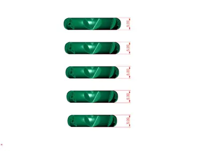 Ring LV two letters 3D print model