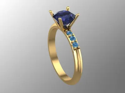free simple ring Free 3D print model