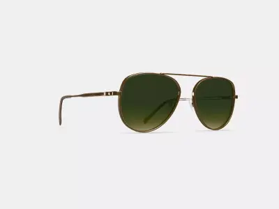 Belmar Sunglasses in Polished Gold 3D model