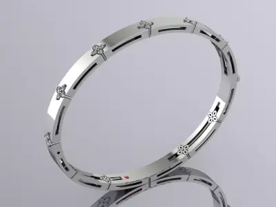 Brand Jewelry Bracelet Gold Luxury Gold 3D print model