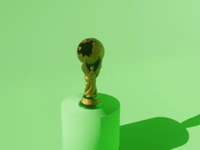 World cup trophy 3d model Free 3D model