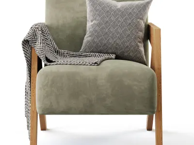 Contemporary Accent Chair 3D model
