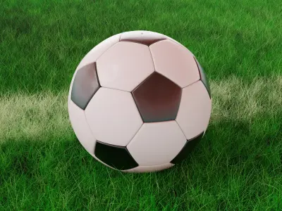 Soccer Ball 3D model 2