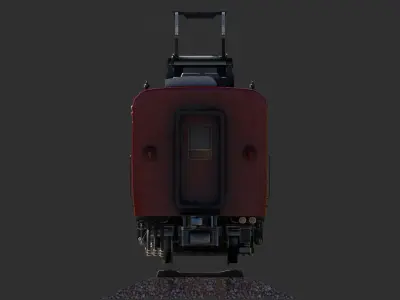 Japan Train Meitetsu 6000 Low-poly 3D model