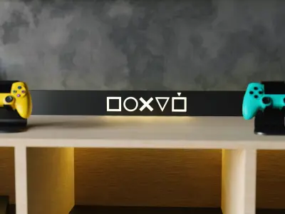 Gamer TV Setup by Nikdox 3D model