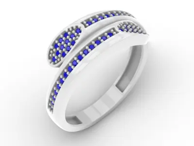 Jewelry Diamond Ring Model RG96 Free 3D print model