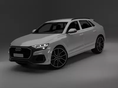 Audi Q8 Low-poly 3D model purchase