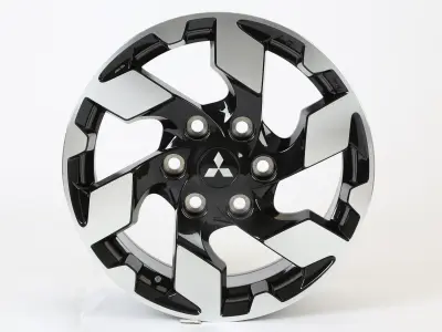 Mitsubishi L200 Custom Wheel Low-poly 3D model