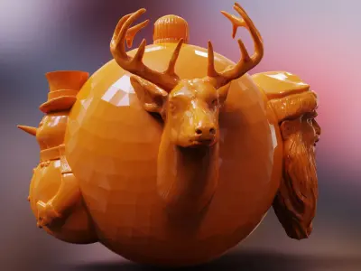 CHRISTMAS BALL 3D print model shop