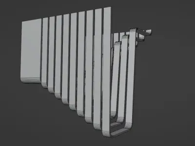PARAMETRIC STAIRCASE-2 Low-poly 3D model