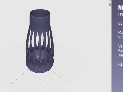 Modern Vase Fine Mouth 3D print model
