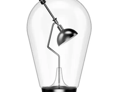 Glass Standing Lamp 3D model