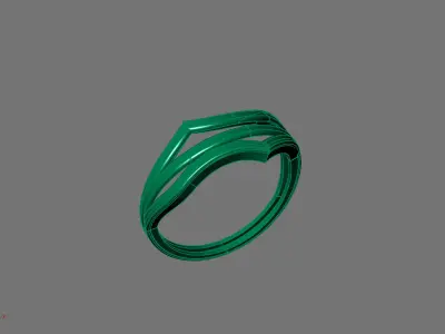Women Ring Plain Ring Ready STL 3DM Models Womens Rings 3D print model 25
