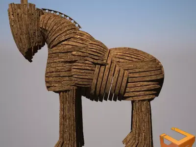Trojan Horse - Animated 3D model