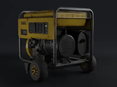 Mobile Generator Game Ready PBR Low-poly 3D model