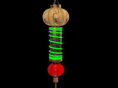 Chinese lantern 3D model 29