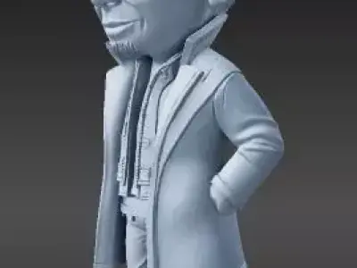 Chibi Space CEO Rocket and Electric Car Innovator 3D print model