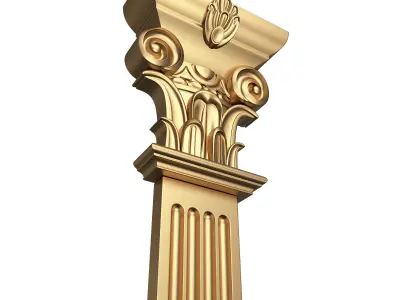 Column Capital 0603 Low-poly 3D model