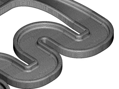 Plastic Premium Bike Racetrack Toy 3D model