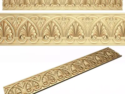Ornament Element Molding 012 Low-poly 3D model