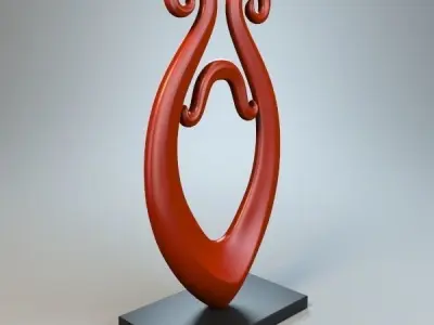 Abstract Figure m026 P 3D print model