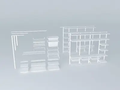 Algot wardrobe 3D model