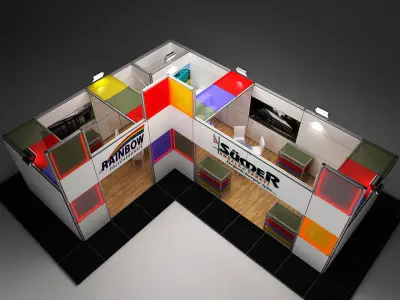 Maxima exhibit fair stand 3D model