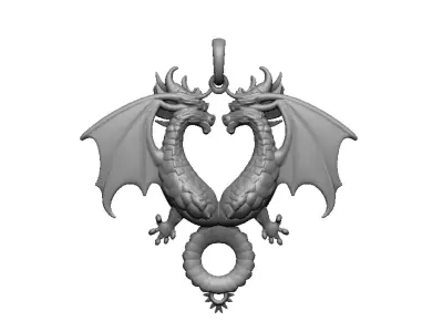 dragon pendant 3D print model