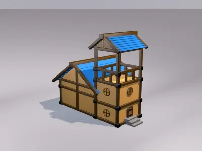 3d Cartoon house 3D model