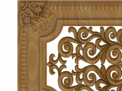 Decorative panel STL 3D model shop
