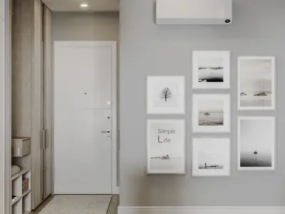 Japandi House Interior  3D model