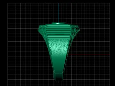 Print Ready STL 3DM  Gents Rings Diamond Men Ring  3D print model