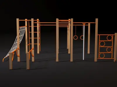 Sports complex 8 3D model