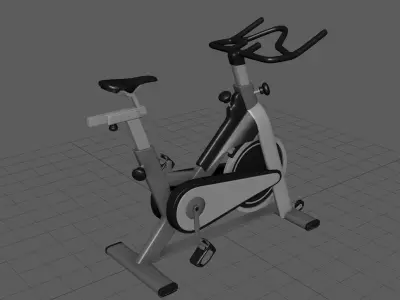 Exercise Cycle Low-poly 3D model
