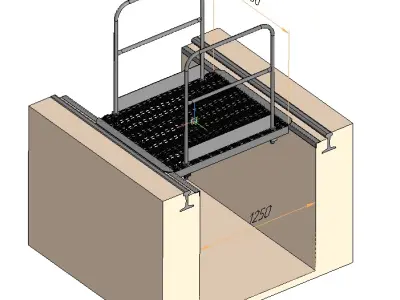 Bridge is a transitional rail 3D model