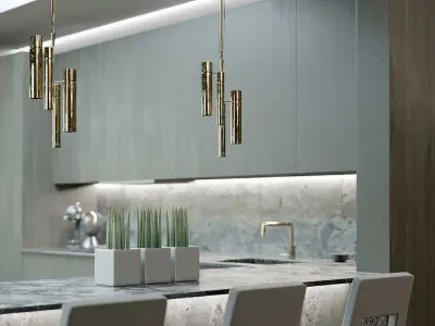 Corona - C4D Scene Files - London Luxury Living Area - Interior 3D model
