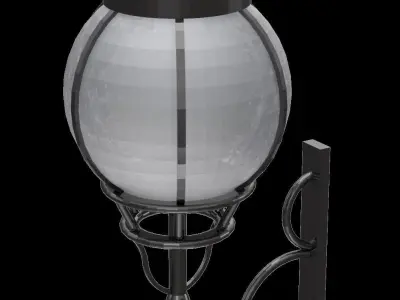 Wall hung light fixture decorative light 3D model