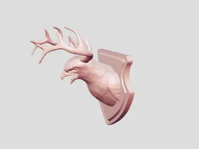 Animal Bird Horns  3D print model