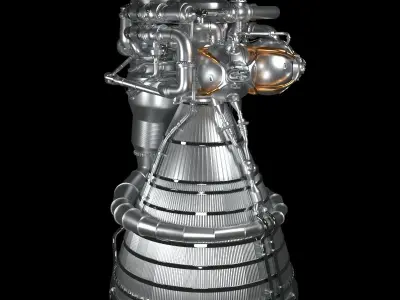 Rocket Engine 03 3D model