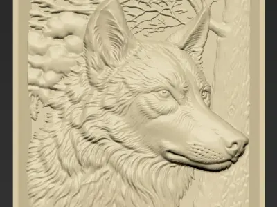 Wolf Head A10 3D print model