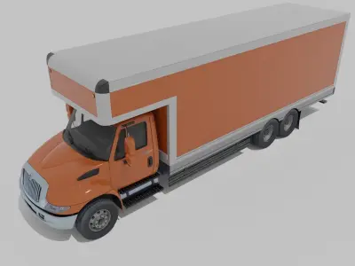 Truck International Durastar Low-poly 3D model