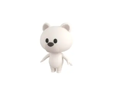 Character180 Rigged Polar Bear 3D model