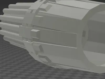 Engine - Thruster for spacecraft or spaceship 3D model