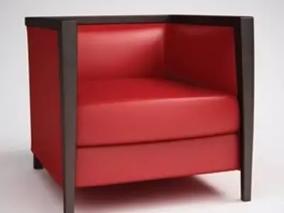 Armchair comfortable Charlotte22 3D model