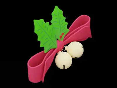 Christmas Bell Low-poly 3D model buy