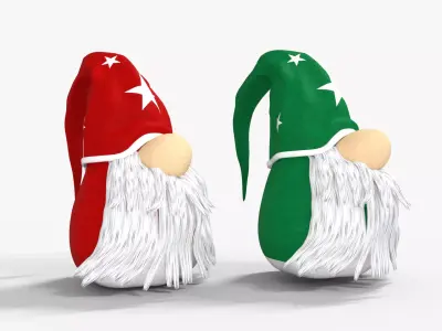 Gnome Low-poly 3D model